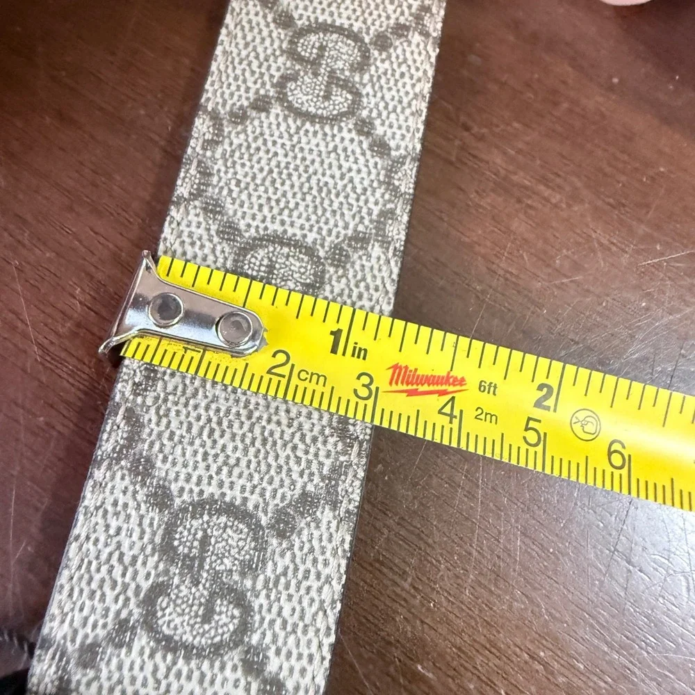Gucci 643847 Reversible Brown Leather & Tan GG Buckle‎ Belt, 115 cm